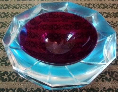 Heavy Murano Art Glass Bowl