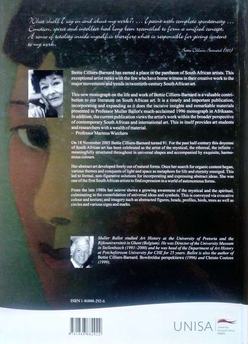 Muller Ballot, Bettie Cilliers-Barnard: Towards Infinity SIGNED