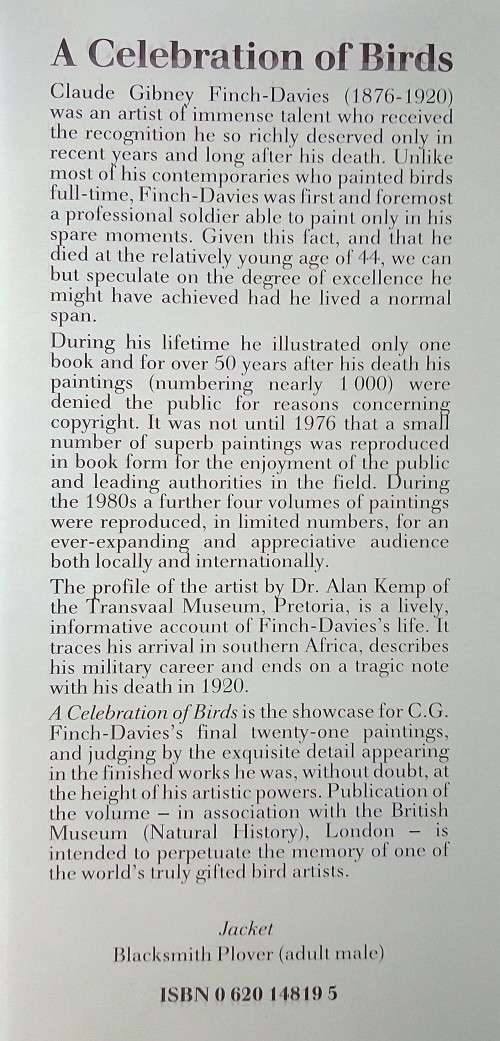 A Celebration of Birds: C.G. Finch-Davies's Final Album of Southern African Birds