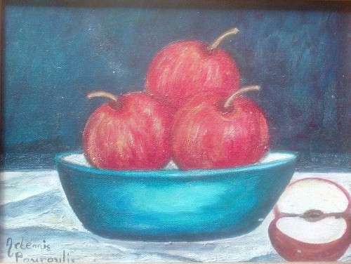 Artemis Pouroulis, Still Life (Oil) *Amazing Frame*