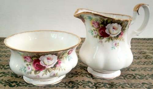 Royal Albert "Celebration" Milk and Sugar Set