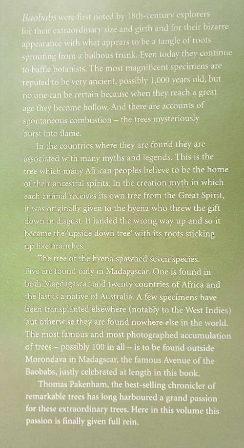 Thomas Pakenham, The Remarkable Baobab