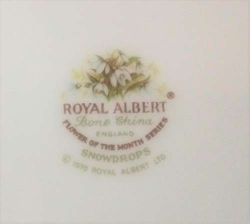 Royal Albert "Snowdrops" Breakfast Duo (Flower of the Month: January)