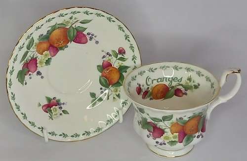 Royal Albert `Oranges` (Covent Garden Fruit Series) Duo *RARE*