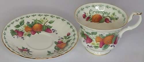 Royal Albert `Oranges` (Covent Garden Fruit Series) Duo *RARE*
