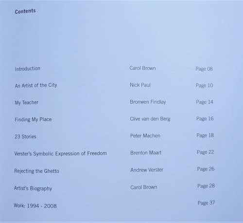 Carol Brown, Past/Present: Works by Andrew Verster from 1994-2008 *SIGNED BY ARTIST*