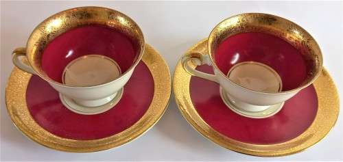 Stunning `Alka Kunst` Tea for Two Set (7 pcs)