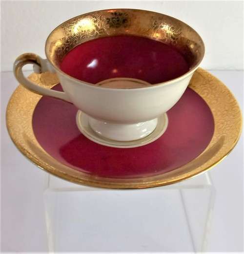 Stunning `Alka Kunst` Tea for Two Set (7 pcs)
