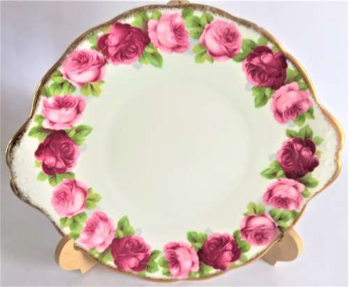 Royal Albert `Old English Rose` Cake Plate/Server