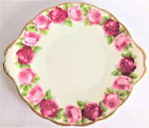 Royal Albert `Old English Rose` Cake Plate/Server