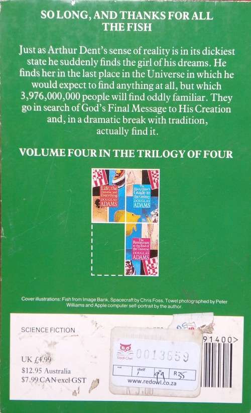 Douglas Adams, So Long, and Thanks for All the Fish