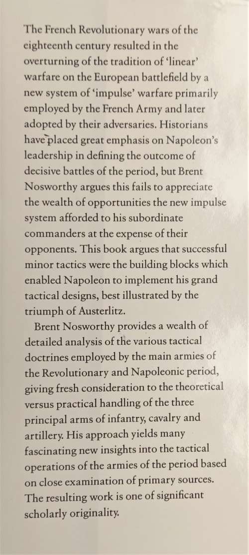 Brent Nosworthy, Battle Tactics of Napoleon and his Enemies