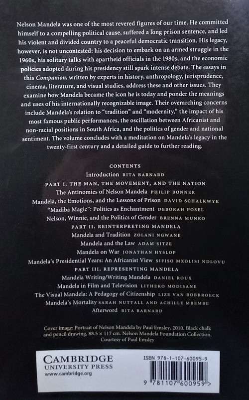 Rita Barnard, The Cambridge Companion to Nelson Mandela