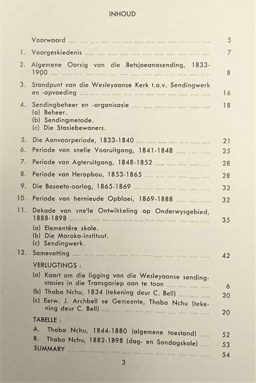 I.S.J. Venter, Die Sendingstasie Thaba Nchu, 1833-1900 (booklet)