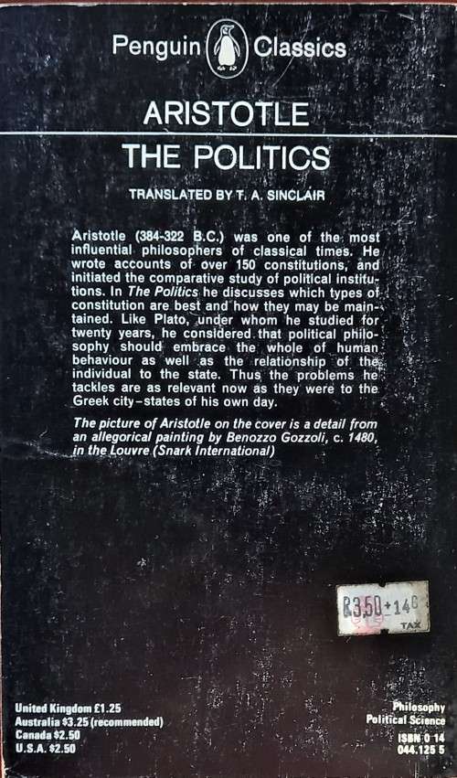 Aristotle, The Politics (Penguin)