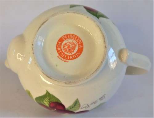 Small Portmeirion `Late Duke Cherry` Tea Pot