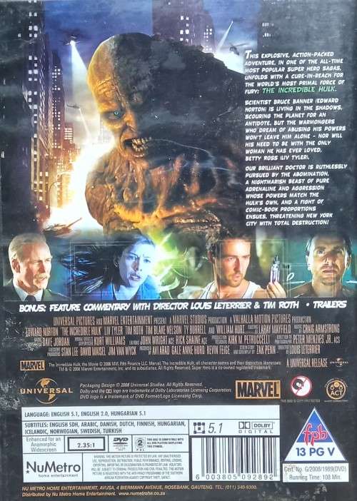 The Incredible Hulk (DVD)