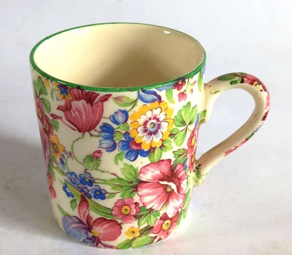 Myott `Chintz` Demitasse Duo