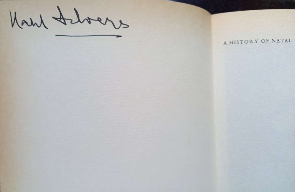 Brookes & Webb, A History of Natal (Karel Schoeman interest)