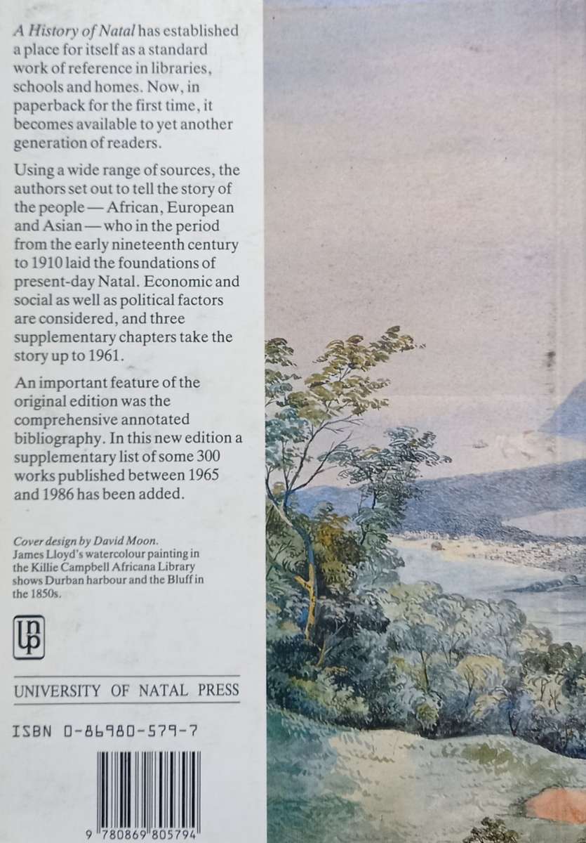 Brookes & Webb, A History of Natal (Karel Schoeman interest)
