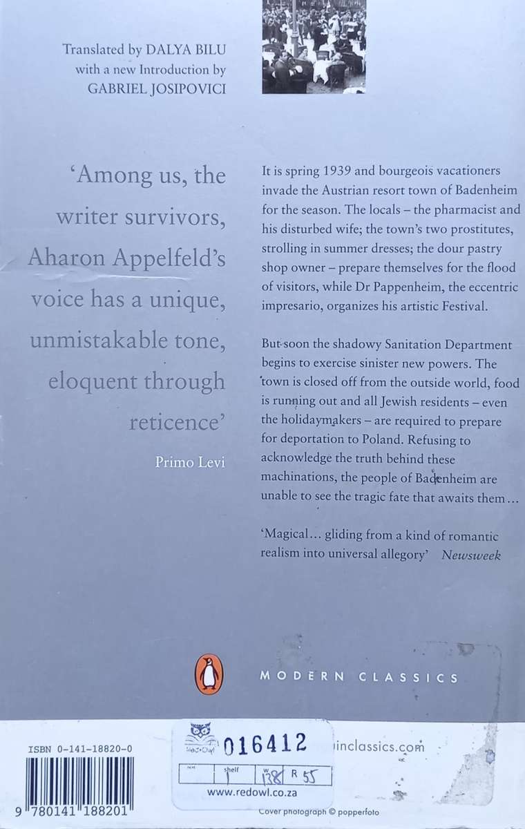 Aharon Appelfield, Badenheim, 1939