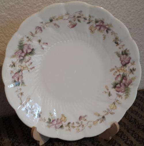 Victorian "Hibiscus" Large Cake Plate