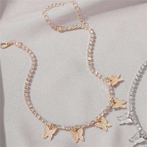 Butterfly Charm Tennis Necklace