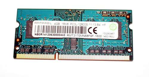 RAMAXEL 4GB LAPTOP RAM MEMORY 1Rx8 1.35v PC3L-12800S-11-13-B4 HF 1600