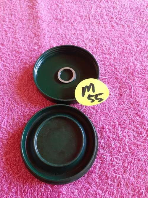 Green Plastic Coin Holder Box Round. Rhodes Centenary 1853-1953