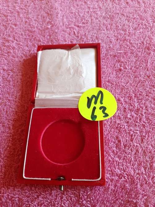 Red Coin Holder Box. Reserve bank of Rhodesia 1966