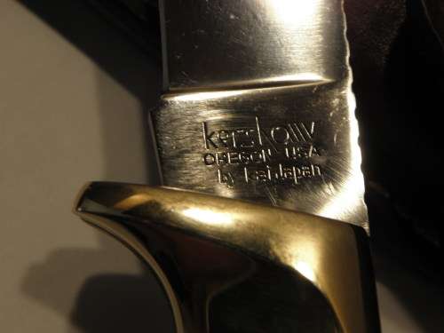 Kershaw 1050 Folding Knife and Leather Pouch