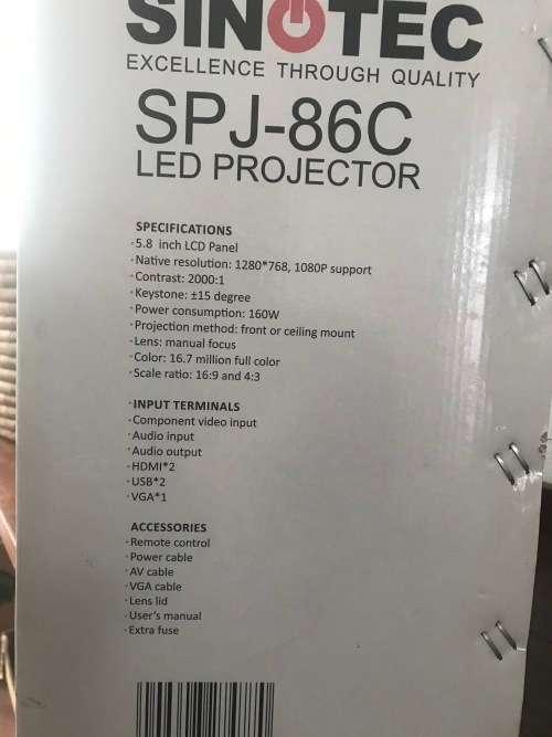 Sinotech LED projector SPJ-86C