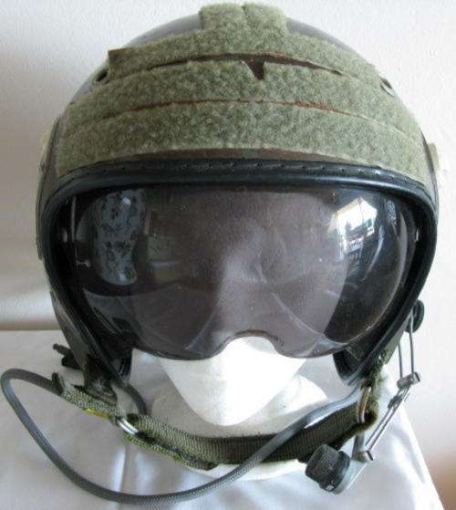 SAAF HELICOPTER PILOTS HELMET BORDER WAR PERIOD LABELLED FRENCH-ELNO MADE.