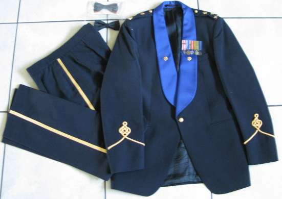 OLD SAP COMPLETE MESS DRESS UNIFORM WITH RANKS & MINIATURE MEDALS.