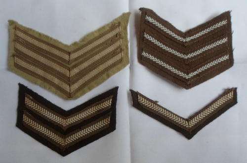 SA ARMY RANKS-WORN FROM 1970'S