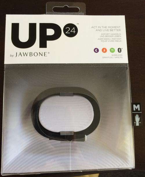 BRAND NEW UNOPENED JAWBONE UP24 - Black Size Medium.