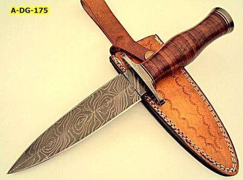 CUSTOM KNIFE HAND MADE DAMASCUS STEEL BLACK TWIST (11.4"),DAGGER KNIFE