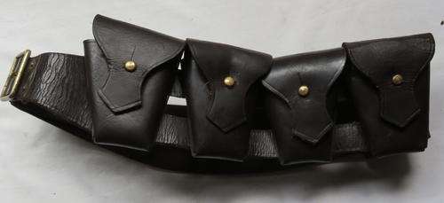 WW1 50 ROUND BANDOLIER  USED BY MOUNTED TROOPS-GOOD & COMPLETE CONDITION