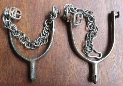 BOER WAR RIDING SPURS MADE BY R.C&S