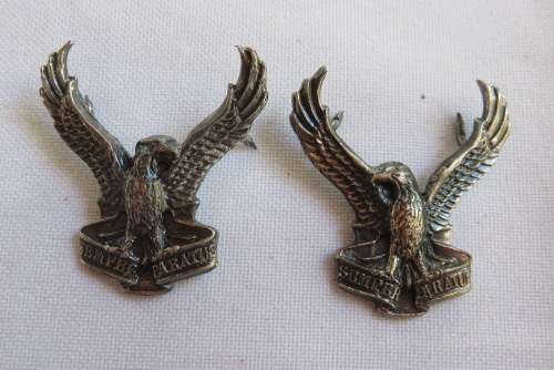 SWA AIR FORCE COLLAR BADGE PAIR -PINS COMPLETE