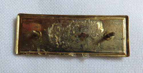 SA INFANTRY CORPS BERET BAR 3RD TYPE-GREEN/BLACK/GREEN- 2 PINS