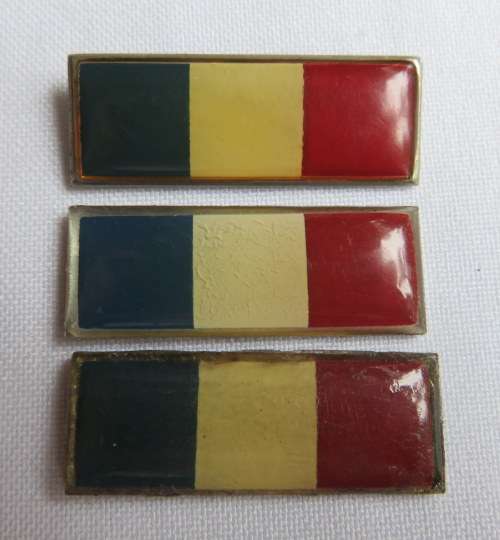 ORDNANCE SERVICES BERET BAR ROYAL BLUE/WHITE/GUARDSMAN RED- 3 SOLD TOGETHER- 2 PINS