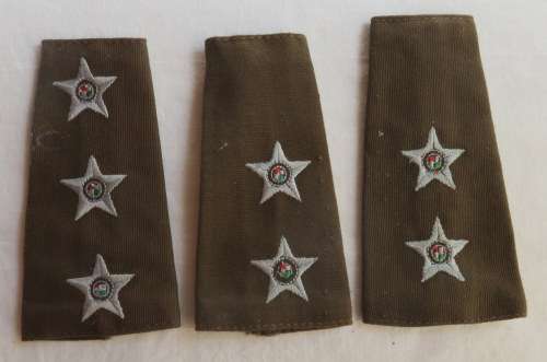 SA ARMY RANKS WORN 1996-2002-FIELD DRESS