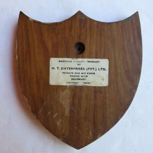 RHODESIAN PLAQUE