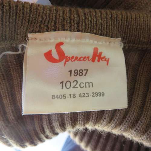 SADF BORDER WAR PERIOD NUTRIA JERSEY LABELLED & DATED 1987 SIZE MEDIUM-GOOD CONDITION