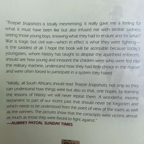 TROEPIE SNAPSHOT BY CAMERON BLAKE-SOFTCOVER-319 PAGES-FIRST EDITION PUBLISHED 2011-CONDITION GOOD-8/