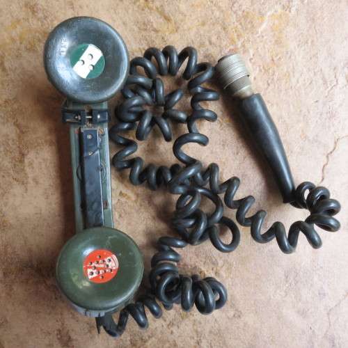 SA BORDER WAR PERIOD RADIO HAND SET-WORKING CONDITION-FITS ON DIFFERENT RADIO'S
