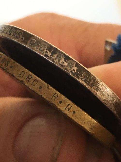 FULL SIZE ROYAL NAVY WW1 & WW2 MEDAL GROUP TO THE SAME PERSON-WW1 MEDALS NAMED TO J 80756 J.F.W. COL