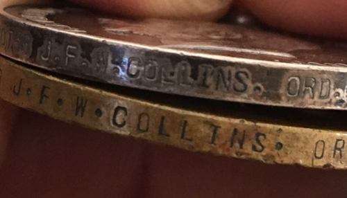 FULL SIZE ROYAL NAVY WW1 & WW2 MEDAL GROUP TO THE SAME PERSON-WW1 MEDALS NAMED TO J 80756 J.F.W. COL