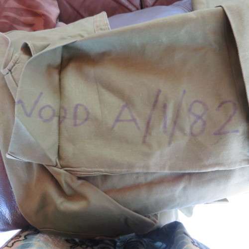 RHODESIAN OLIVE GREEN SHORT SLEEVE SHIRT, LABELLED & MADE BY PARAMOUNT-SIZE MEDIUM-MEASURES 47 CM AR